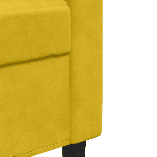 vidaXL Sofá de 3 lugares 210 cm veludo amarelo vidaXL Sofá de 3 lugares 210 cm veludo amarelo