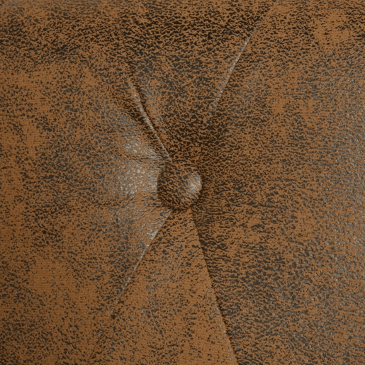 vidaXL Sofá Chesterfield 3 lugares couro artificial castanho vidaXL Sofá Chesterfield 3 lugares couro artificial castanho