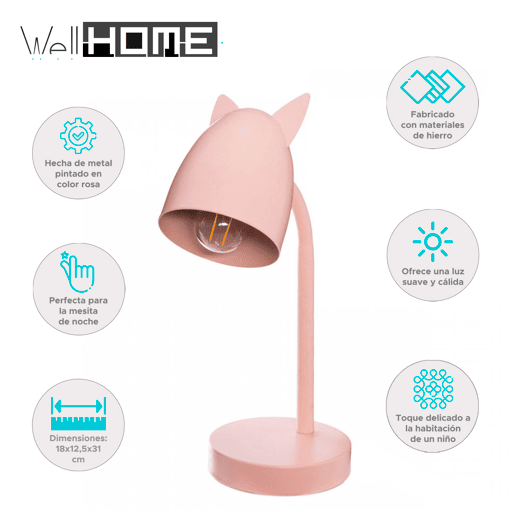 WELL HOME - Candeeiro infantil ''orelhas'' de metal