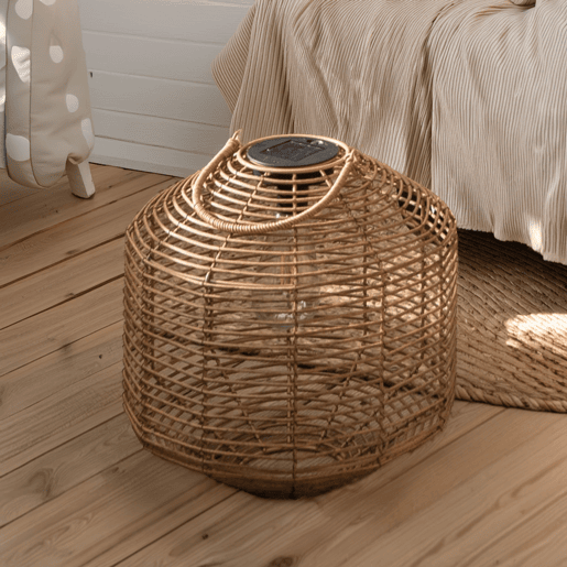 WELL HOME - Candeeiro solar de vime WELL HOME - Candeeiro solar de vime