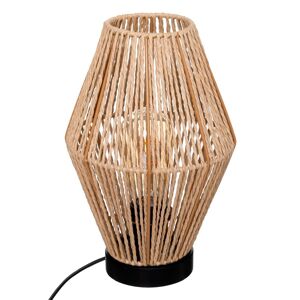 WELL HOME - Candeeiro de mesa 'Aissa Nature' com estrutura metálica
