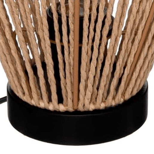WELL HOME - Candeeiro de mesa 'Aissa Nature' com estrutura metálica
