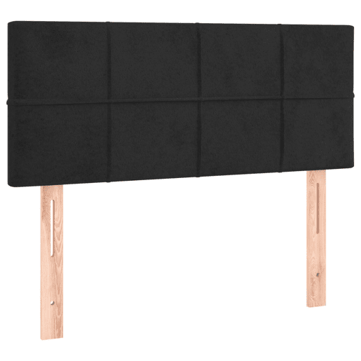 vidaXL Cabeceira de cama c luzes LED veludo 90x5x7888 cm preto vidaXL Cabeceira de cama c luzes LED veludo 90x5x7888 cm preto