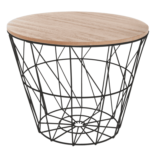 WELL HOME - Mesa lateral de metal Kumi
