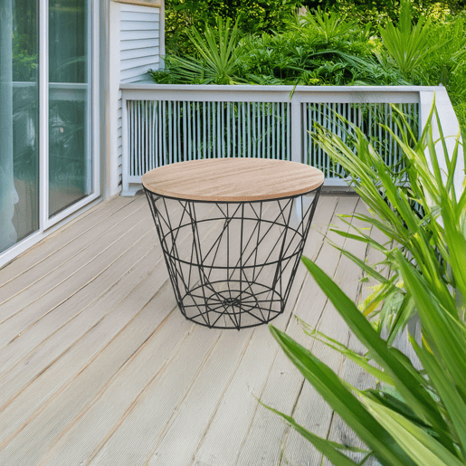 WELL HOME - Mesa lateral de metal Kumi