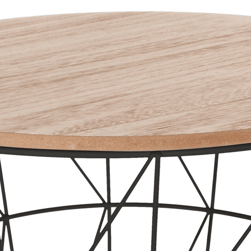 WELL HOME - Mesa lateral de metal Kumi