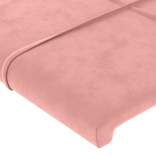 vidaXL Cabeceira de cama c luzes LED veludo 180x5x118128 cm rosa vidaXL Cabeceira de cama c luzes LED veludo 180x5x118128 cm rosa