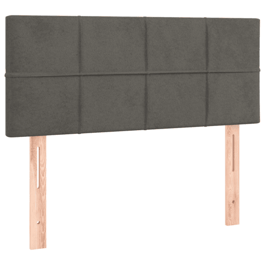 vidaXL Cabeceira de cama c luzes LED veludo 80x5x7888cm cinza-escuro vidaXL Cabeceira de cama c luzes LED veludo 80x5x7888cm cinza-escuro