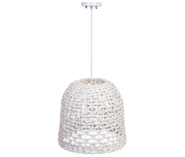 Lámpara de techo de bambú blanco d33x30h cm