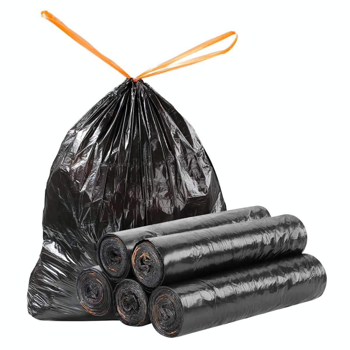 Joybos 5 rollos de bolsas de basura con cordón