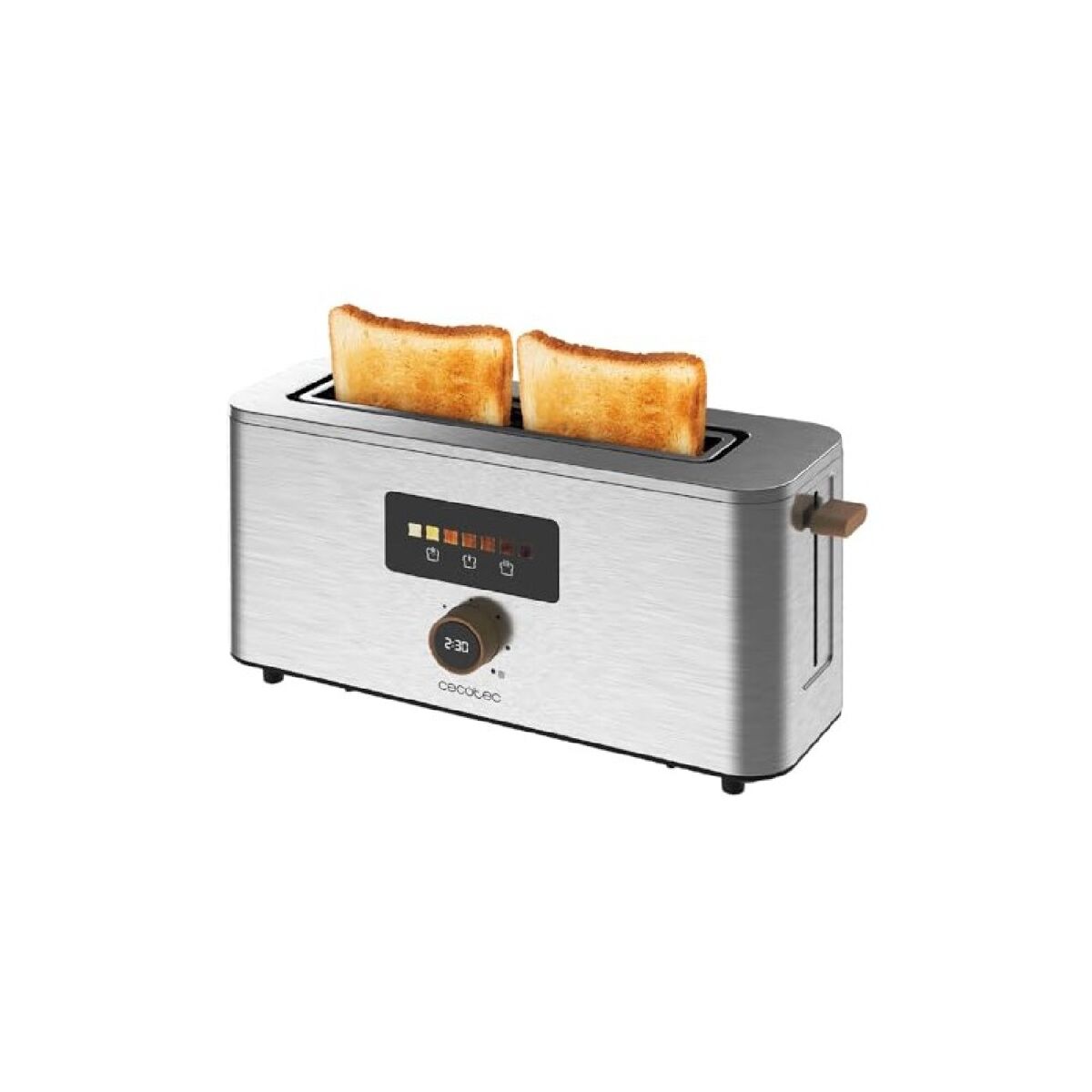 Tostador Cecotec Touch&Toast Etra 1000W 1 ranura larga acero