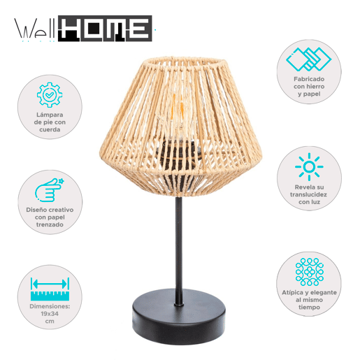 WELL HOME - Candeeiro de corda natural Jily
