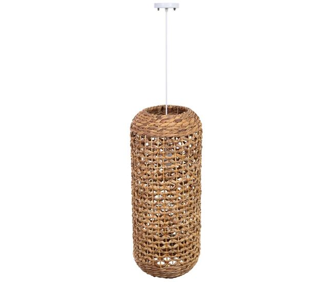 Lámpara de techo de fibra de jacinto d29x70j cm