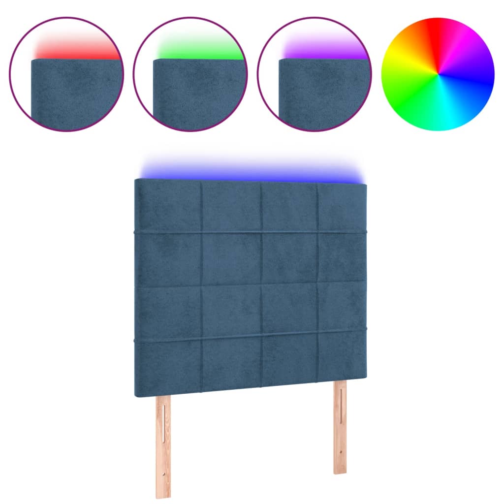 Cabecero Con Led 100 Azul