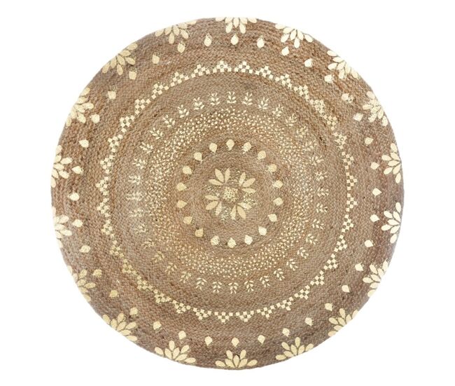 Well home - alfombra de oro brillante yute