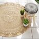 WELL HOME - Alfombra brillante WELL HOME - Alfombra brillante Dorado