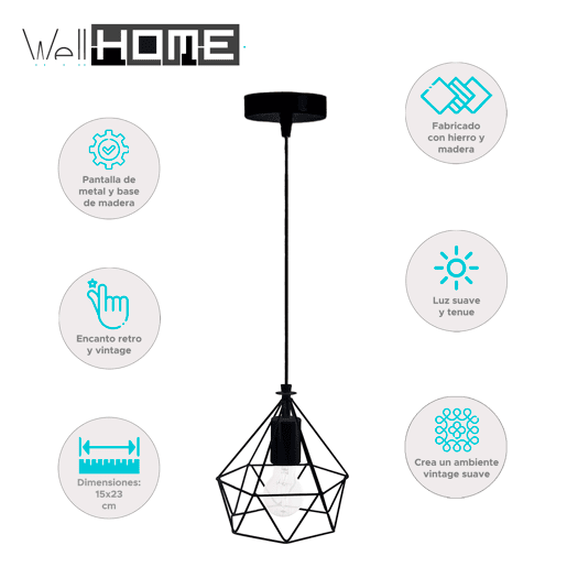 WELL HOME - Candeeiro suspenso de metal