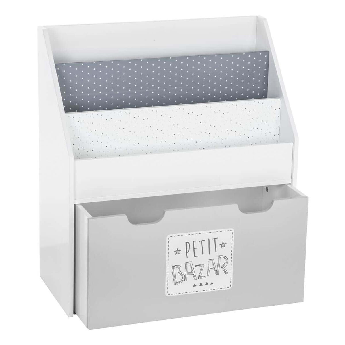 WELL HOME - Estantería con contenedor y ruedines