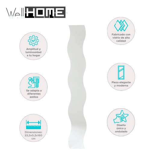 WELL HOME - Espelho ondulado Dolly WELL HOME - Espelho ondulado Dolly
