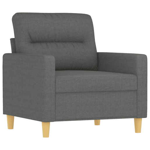 vidaXL Poltrona 60 cm tecido cinzento-escuro vidaXL Poltrona 60 cm tecido cinzento-escuro