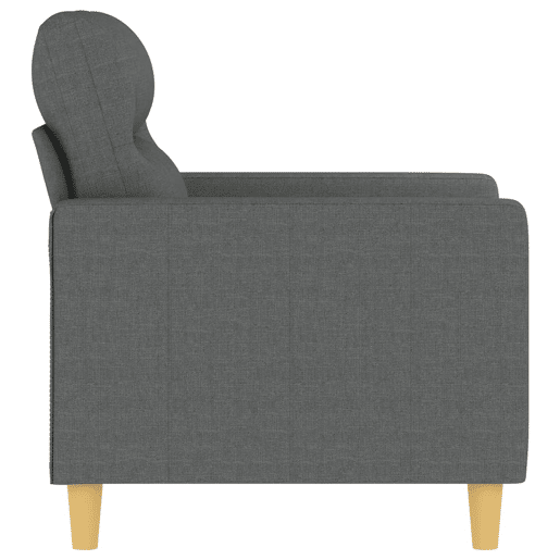 vidaXL Poltrona 60 cm tecido cinzento-escuro vidaXL Poltrona 60 cm tecido cinzento-escuro