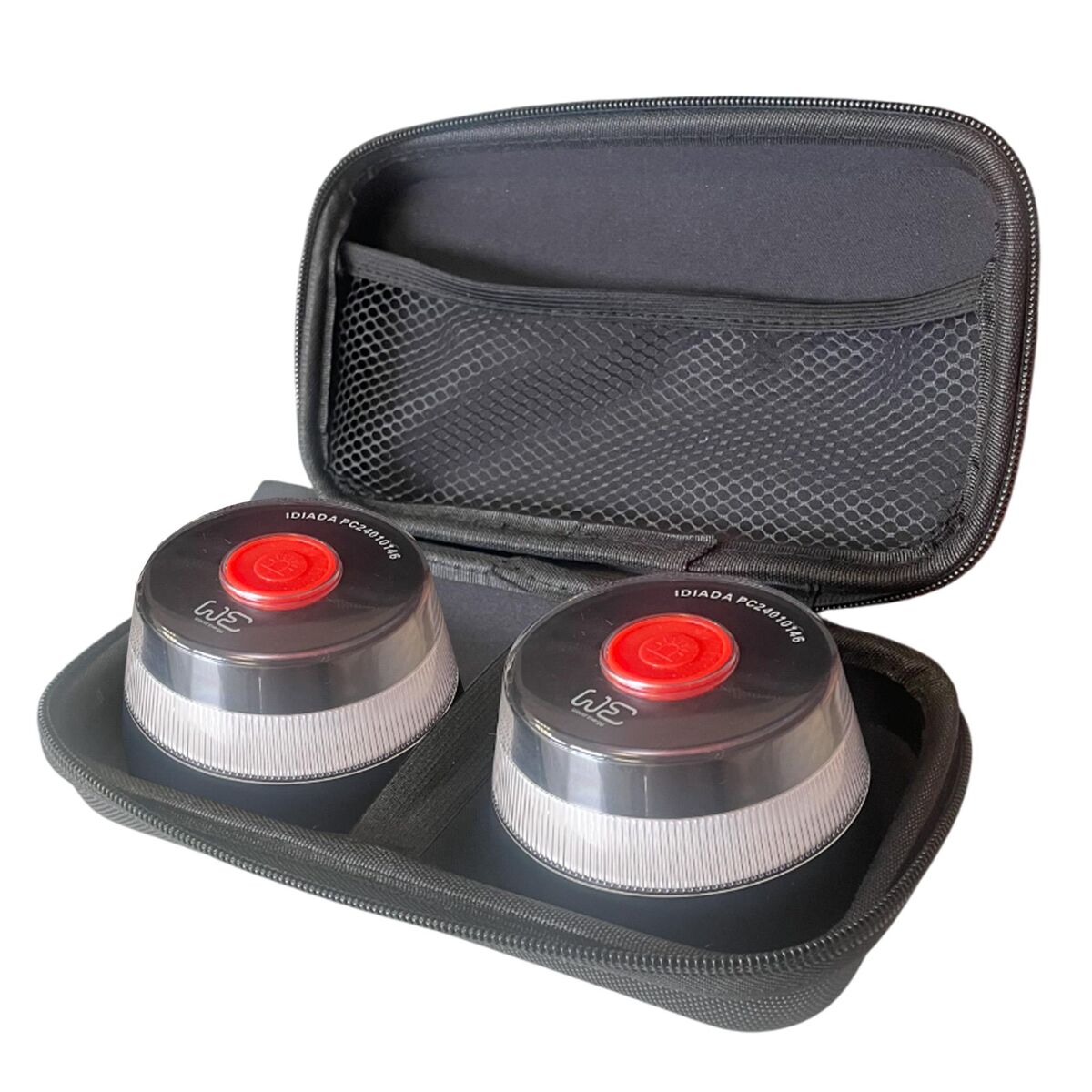 Juego de 2 Balizas de emergencia + Funda Doble Antigolpes