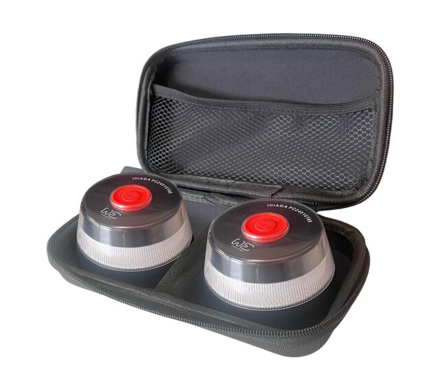 We juego de 2 balizas de emergencia + funda doble antigolpes