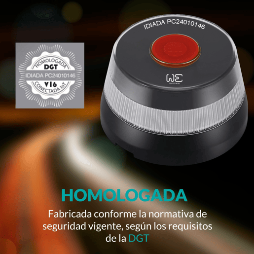 Conjunto WE de 2 faróis de emergência + caixa dupla anti-choque