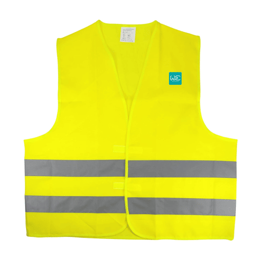 Colete Refletor Amarelo 100% Poliéster 12 mrm2
