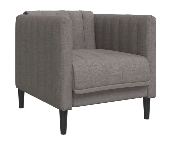 Vidaxl sillón de tela gris taupe