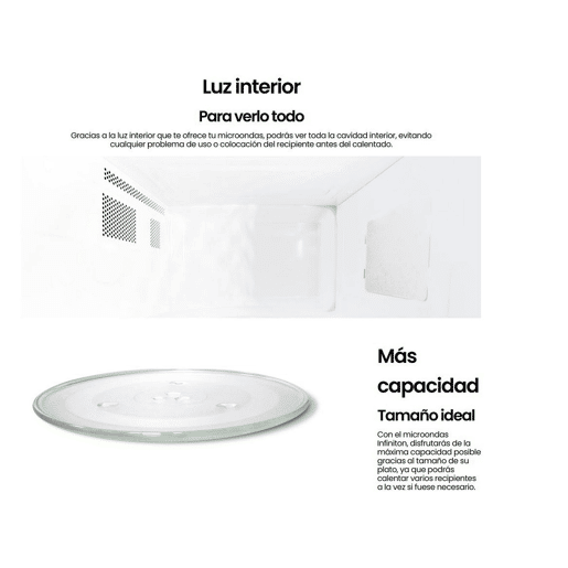Micro-ondas INFINITON MW-0115, 20 litros, 700 W, descongelação, Blanco