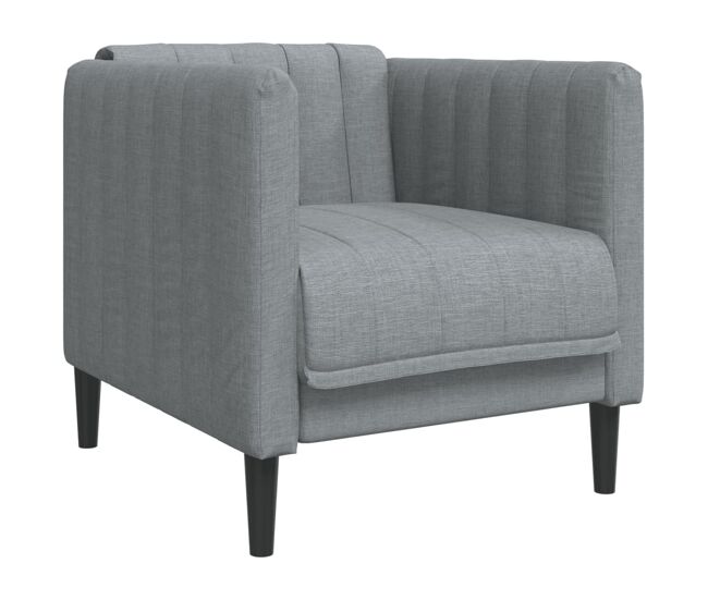 Vidaxl sillón de tela gris oscuro