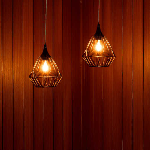WELL HOME - Luminária de teto suspensa de metal