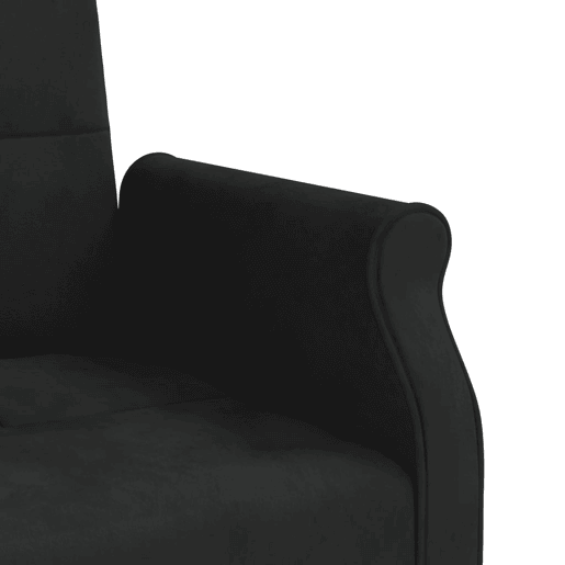 vidaXL Sofá-cama com almofadões veludo preto vidaXL Sofá-cama com almofadões veludo preto