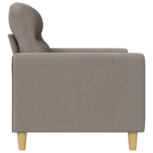 vidaXL Sofá de 3 lugares tecido 180 cm cinzento-acastanhado