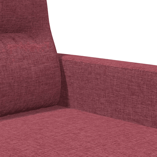 vidaXL Sofá de 2 lugares tecido 120 cm vermelho tinto vidaXL Sofá de 2 lugares tecido 120 cm vermelho tinto