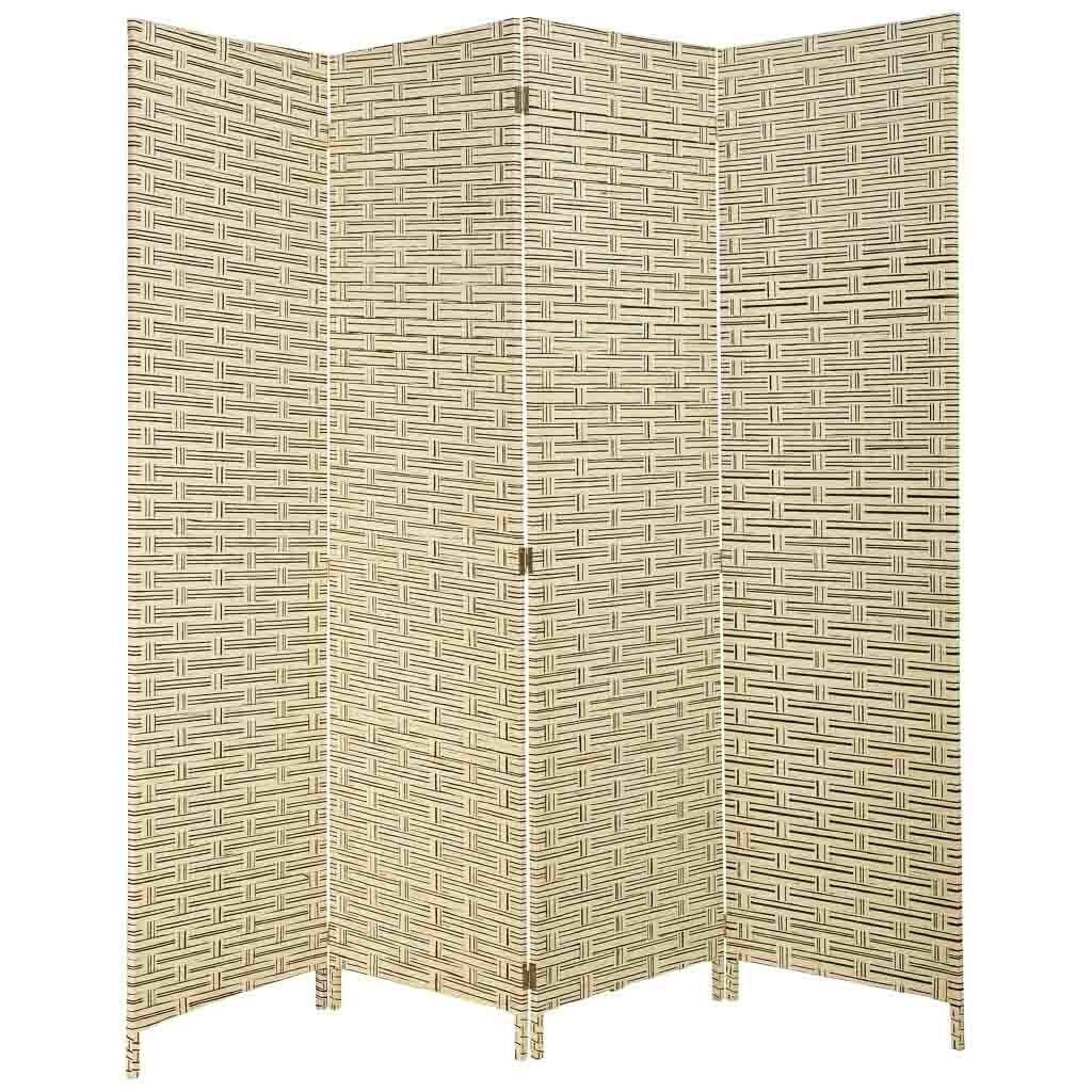 Biombo de papel trenzado 4 hojas