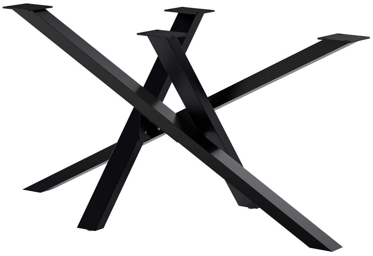 Patas de mesa finney metal negro 70x140x72 cm