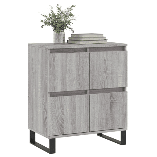 vidaXL Aparador 60x35x70 cm derivados de madeira cinzento sonoma