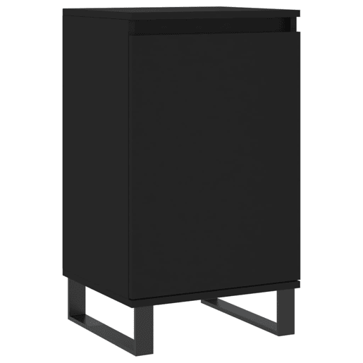 vidaXL Aparadores 2 pcs 40x35x70 cm derivados de madeira preto