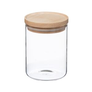 WELL HOME - Frasco de vidro e madeira, selo hermético 600ML