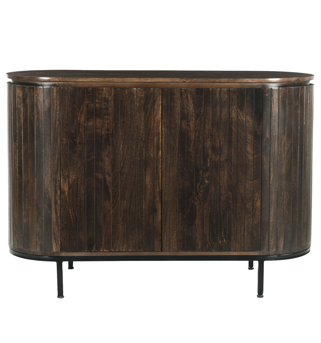 Aparador de 115 cm en madera maciza marrón