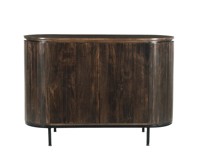 Aparador de 115 cm en madera maciza marrón