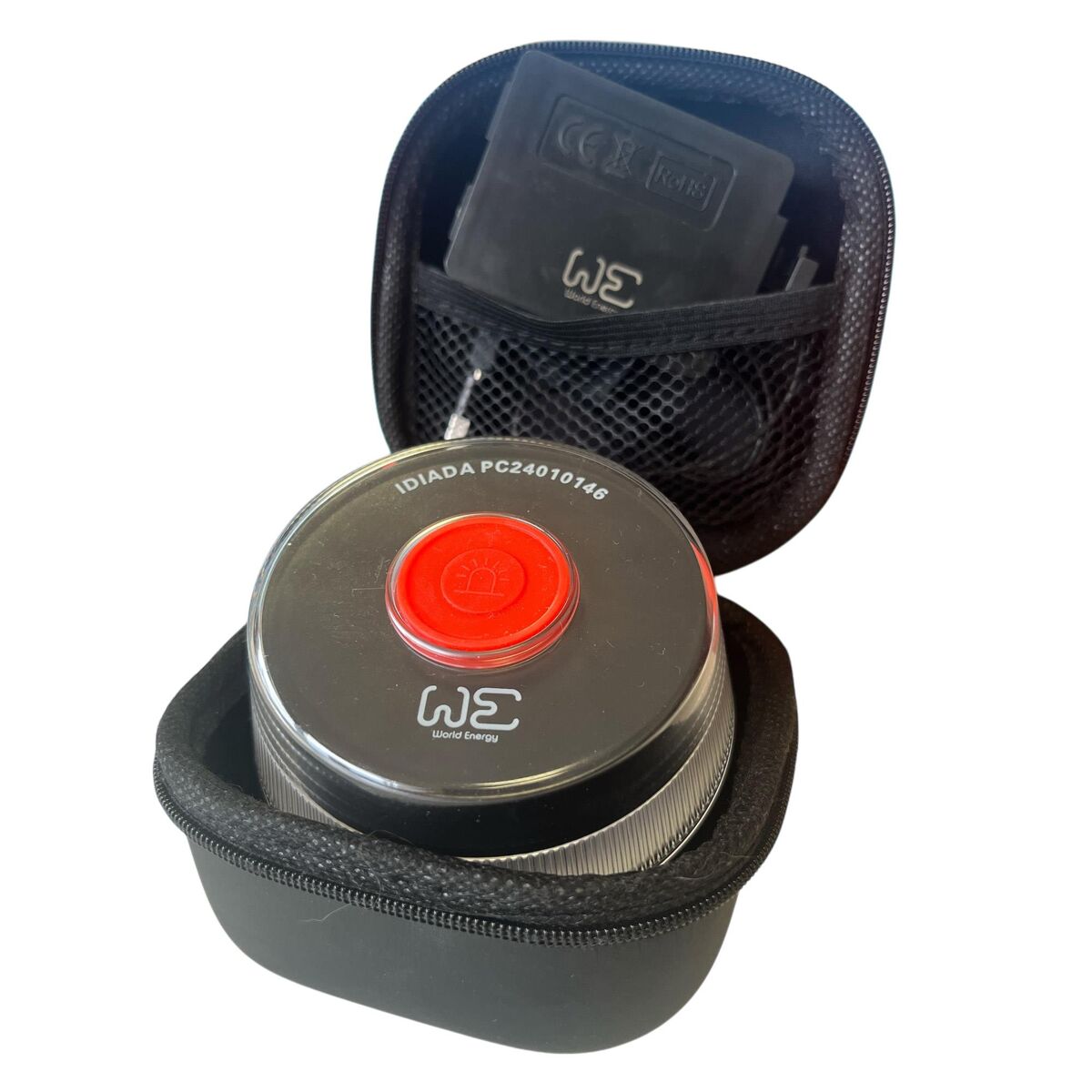 Kit de Seguridad Funda unitaria + Cable de alimentación + Baliza