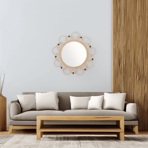 WELL HOME - Espelho de vime Campagne