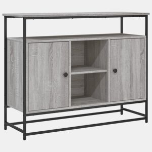 vidaXL Aparador 100x35x80 cm derivados de madeira cinzento sonoma