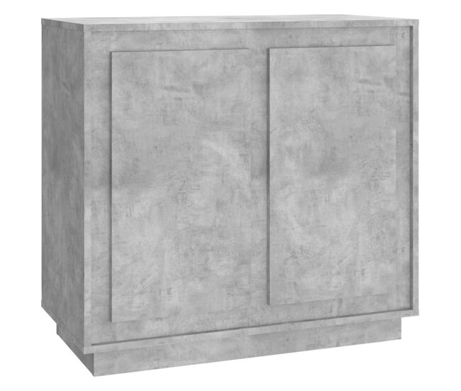 Vidaxl aparador de madera contrachapada gris hormigón 80x34x75 cm