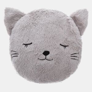 WELL HOME - Almofada redonda de pele de gato