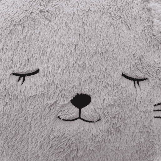 WELL HOME - Almofada redonda de pele de gato