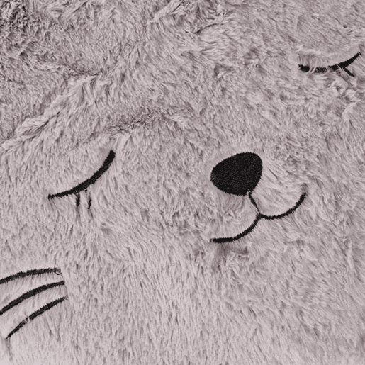 WELL HOME - Almofada redonda de pele de gato